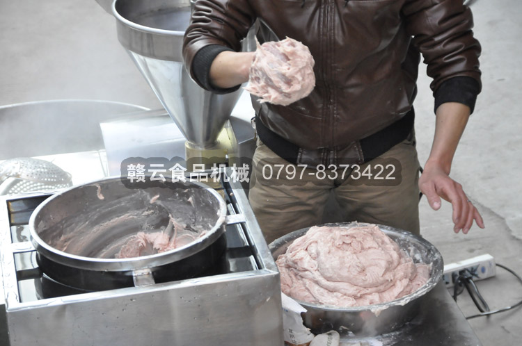 打好的肉浆